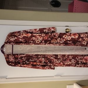 NWOT Lularoe crushed velvet duster